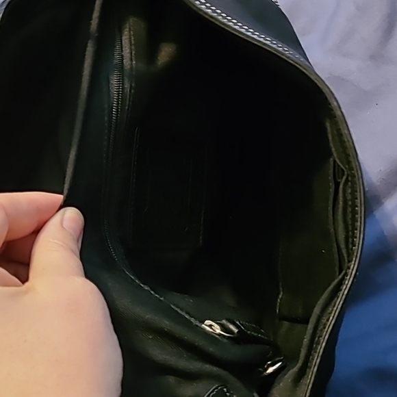 Authentic Coach Black Leather Hobo Bag and matching wallet - Picture 7 of 15